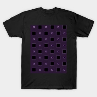 Black squares on purple T-Shirt